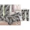                                                    Lenjerie de pat 2 persoane 6 piese cu Draperii 2 piese