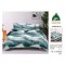                                                         Lenjerie de Pat 4 Piese pentru 2 Persoane, Cearceaf cu Elastic, Imprimeu Elegant Modern