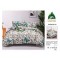                                                         Lenjerie de Pat 4 Piese pentru 2 Persoane, Cearceaf cu Elastic, Imprimeu Elegant Modern