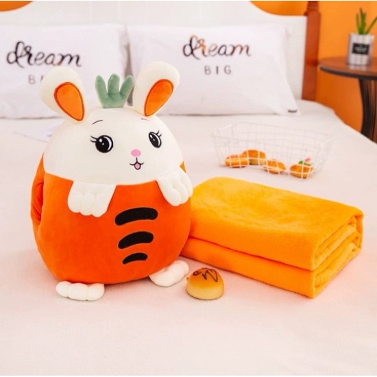                                     Accesoriu de Relaxare 3-în-1: Pernă, Pătură Pufoasă și Încălzitor Mâini Colecția "Soft Buddies" 