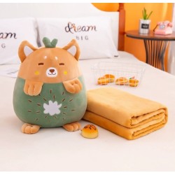                                     Accesoriu de Relaxare 3-în-1: Pernă, Pătură Pufoasă și Încălzitor Mâini Colecția "Soft Buddies" 