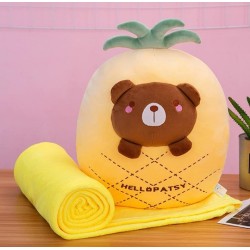                                     Accesoriu de Relaxare 3-în-1: Pernă, Pătură Pufoasă și Încălzitor Mâini Colecția "Soft Buddies" 