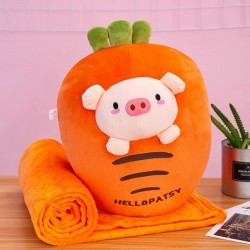                        Accesoriu de Relaxare 3-în-1: Pernă, Pătură Pufoasă și Încălzitor Mâini Colecția "Soft Buddies" 