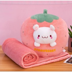                        Accesoriu de Relaxare 3-în-1: Pernă, Pătură Pufoasă și Încălzitor Mâini Colecția "Soft Buddies" 