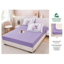                                                      Husa Finet 3 Piese Violet Uni 160x200CM