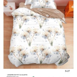                                                  Set Pat 4 Piese „Super Design Pucioasa” – Cearceaf cu Elastic