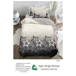                                                  Set Pat 4 Piese „Super Design Pucioasa” – Cearceaf cu Elastic