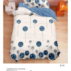                                                  Set Pat 4 Piese „Super Design Pucioasa” – Cearceaf cu Elastic