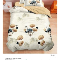                                                  Set Pat 4 Piese „Super Design Pucioasa” – Cearceaf cu Elastic
