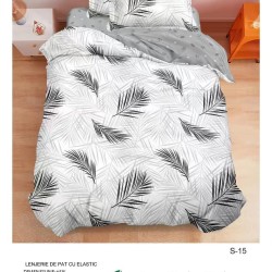                                                  Set Pat 4 Piese „Super Design Pucioasa” – Cearceaf cu Elastic