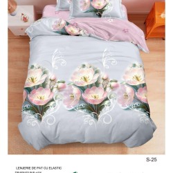                                                  Set Pat 4 Piese „Super Design Pucioasa” – Cearceaf cu Elastic