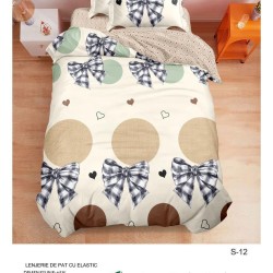                                                  Set Pat 4 Piese „Super Design Pucioasa” – Cearceaf cu Elastic