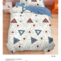                                                  Set Pat 4 Piese „Super Design Pucioasa” – Cearceaf cu Elastic