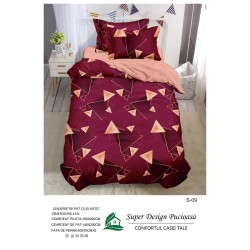                                                  Set Pat 4 Piese „Super Design Pucioasa” – Cearceaf cu Elastic