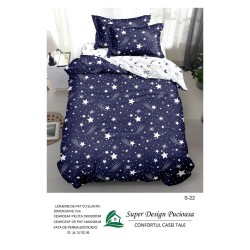                                                  Set Pat 4 Piese „Super Design Pucioasa” – Cearceaf cu Elastic