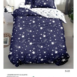                                                  Set Pat 4 Piese „Super Design Pucioasa” – Cearceaf cu Elastic
