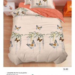                                                  Set Pat 4 Piese „Super Design Pucioasa” – Cearceaf cu Elastic