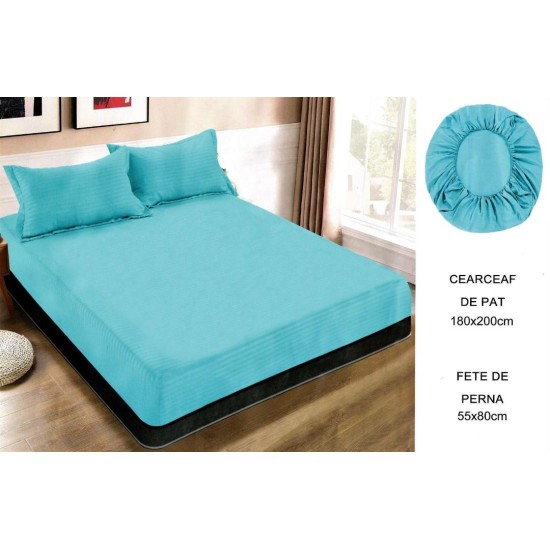                                                        Husa 3 Piese Cearceaf cu Elastic 180X200 CM