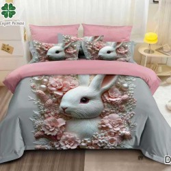   Lenjerie de Paște 6 Piese 5D – Model Iepuraș