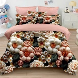                                                    Lenjerie De Pat 5D 6 Piese - 2 Persoane 