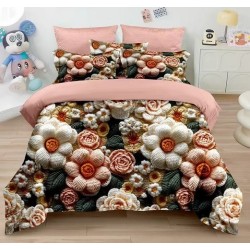                                                    Lenjerie De Pat 5D 6 Piese - 2 Persoane 