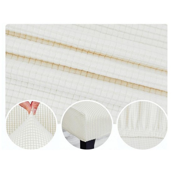                                                 Huse Scaune Elastice Lycra, Set 6 Bucăți, Universale, Lavabile, Protecție Scaun, Culoare Alb