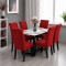                                                  Huse Scaune Elastice Lycra, Set 6 Bucăți, Universale, Lavabile, Protecție Scaun, Culoare Roșu