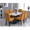                                                  Huse Scaune Elastice Lycra, Set 6 Bucăți, Universale, Lavabile, Protecție Scaun, Culoare Galben Muștar