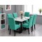                                                  Huse Scaune Elastice Lycra, Set 6 Bucăți, Universale, Lavabile, Protecție Scaun, Culoare Turcoaz