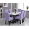                                                  Huse Scaune Elastice Lycra, Set 6 Bucăți, Universale, Lavabile, Protecție Scaun, Culoare Mov Liliac