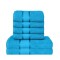  Set Prosoape Bumbac 6 Piese – 420 GSM, Turcoaz, cu Bordură Decorativă