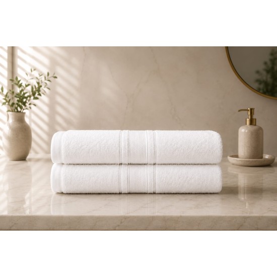   Set 2 Prosoape de Baie Mari Lux Prestige 650 GSM – 70x130 cm