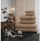  Set 6 Prosoape Premium din Bumbac 100%, Densitate 500 GSM, Textură Grecească – Bej Camel