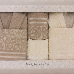  Set Premium "Răsfăț în Familie" – 6 Piese din Bumbac 100% Natural, Cutie Cadou