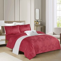                                       Lenjerie 4 Piese Jacqurad Premium Pat Dublu Cearceaf cu Elastic