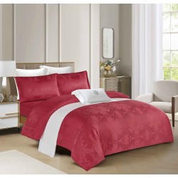                                       Lenjerie 4 Piese Jacqurad Premium Pat Dublu Cearceaf cu Elastic
