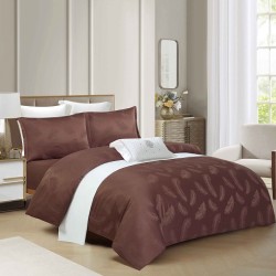                                       Lenjerie 4 Piese Jacqurad Premium Pat Dublu Cearceaf cu Elastic