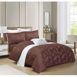                                       Lenjerie 4 Piese Jacqurad Premium Pat Dublu Cearceaf cu Elastic