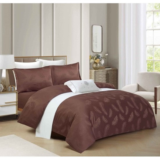 Lenjerie 4 Piese Jacqurad Premium Pat Dublu Cearceaf cu Elastic Lenjerie 4 Piese Jacqurad Premium Pat Dublu Cearceaf cu Elastic