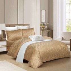                                       Lenjerie 4 Piese Jacqurad Premium Pat Dublu Cearceaf cu Elastic