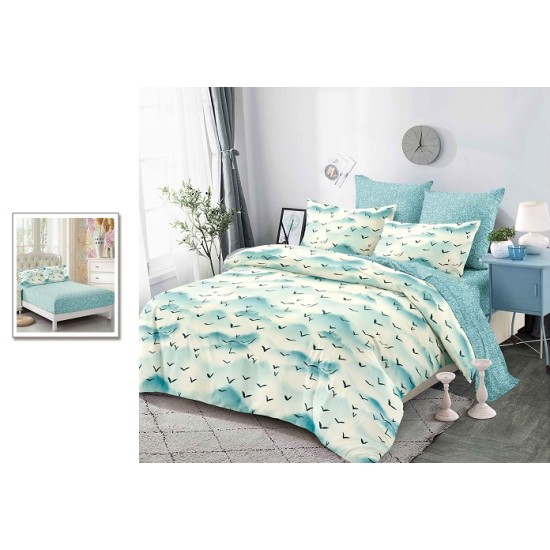 Lenjerie De Pat Finet 6 Piese Pat Dublu Cearceaf cu Elastic Lenjerie De Pat Finet 6 Piese Pat Dublu Cearceaf cu Elastic
