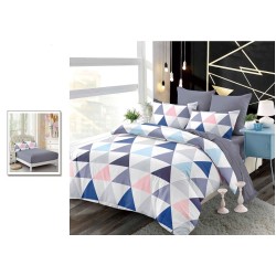                                            Lenjerie De Pat Finet 6 Piese Pat Dublu Cearceaf cu Elastic