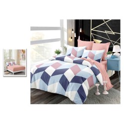                                  Lenjerie De Pat Finet 6 Piese Pat Dublu Cearceaf cu Elastic