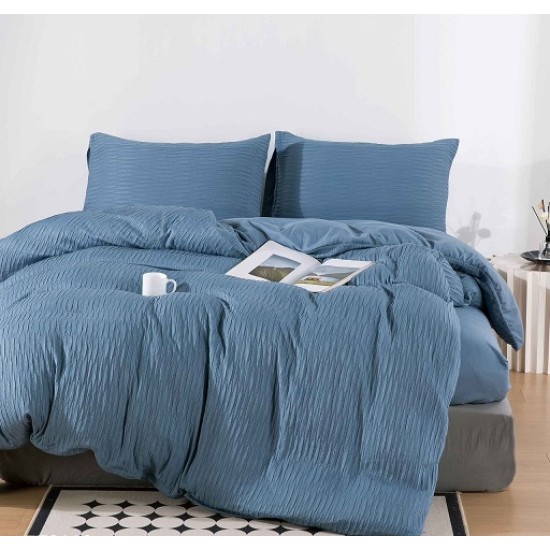 Lenjerie 4 Piese Bumbac Tricotat Premium Pat Dublu Cearceaf cu Elastic Lenjerie 4 Piese Bumbac Tricotat Premium Pat Dublu Cearceaf cu Elastic