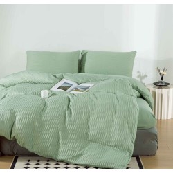 Lenjerie 4 Piese Bumbac Tricotat Premium Pat Dublu Cearceaf cu Elastic                                                 Lenjerie 4 Piese Bumbac Tricotat Premium Pat Dublu Cearceaf cu Elastic