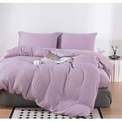 Lenjerie 4 Piese Bumbac Tricotat Premium Pat Dublu Cearceaf cu Elastic                                                 Lenjerie 4 Piese Bumbac Tricotat Premium Pat Dublu Cearceaf cu Elastic