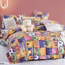                                      Lenjerie 4 piese 1 persoana cearceaf cu elastic Lumea Literelor