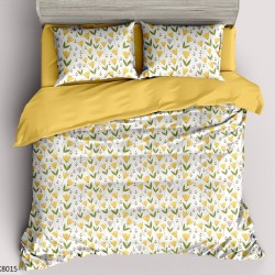                                      Lenjerie 4 piese 1 persoana cearceaf cu elastic Lemon Zest