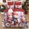                                                         Set Lenjerie de Pat de Crăciun 5D cu Elastic (6 Piese), Colecția Sărbători de Poveste - Cearceaf 180x200 cm