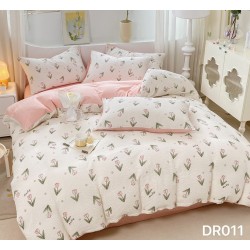      Set lenjerie 4 piese pat simplu cearceaf cu elastic